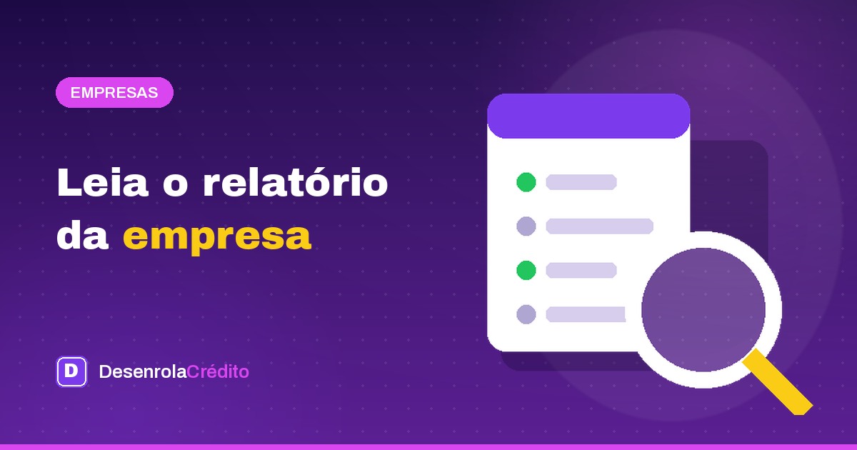 Ilustração editorial sobre como interpretar um relatório de crédito empresarial: blocos do docume